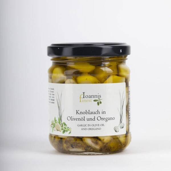 Ioannis Finest: Knoblauch in Olivenöl und Oregano