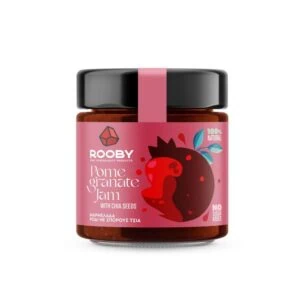 Granatapfel Marmelade mit Chiasamen in Bioqualität aus Griechenland.