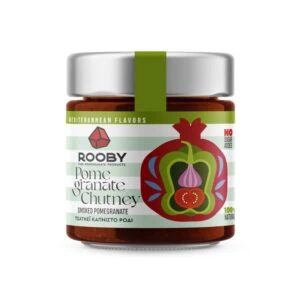 Glas mit geräuchertem Granatapfel-Chutney – handgemacht & bio aus Griechenland