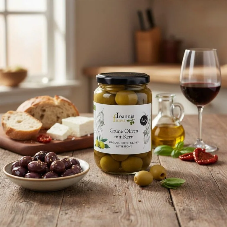 IOANNIS Gruene Bio Oliven aus Griechenland (3)