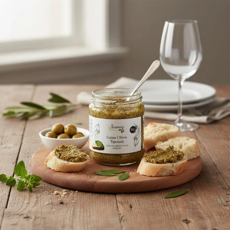 Ioannis Finest Gruene Bio Oliven Paste (3)