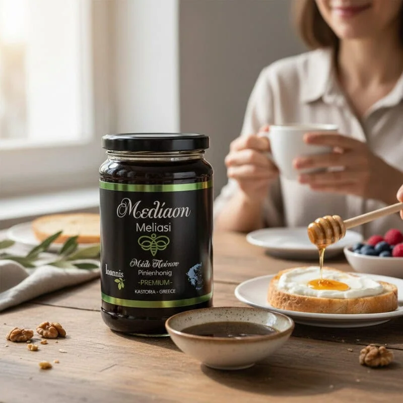 MELIASI Griechischer Pinien Honig Ioannis Finest