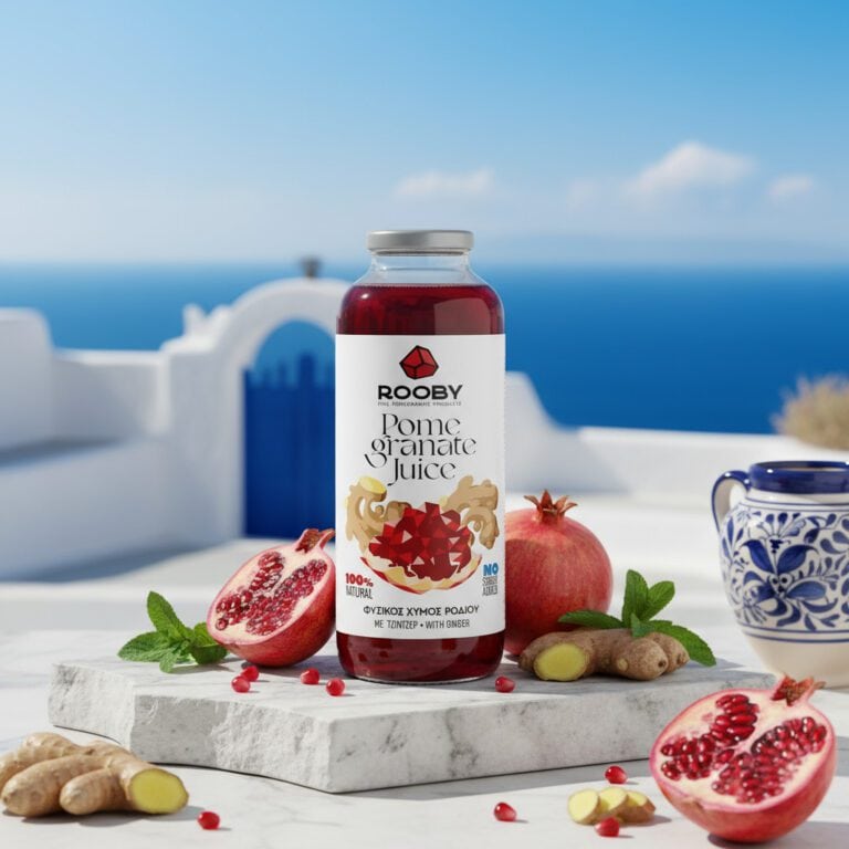 griechischer granatapfelsaft mit ingwer und zitronenschalen ioannis finest (3)