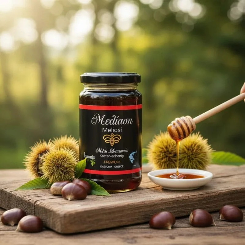 MELIASI-Griechischer-Kastanien-Honig-Ioannis-Finest-